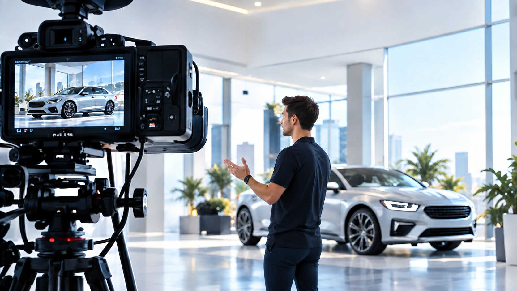 Automotive content production — concept illustration